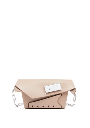 Maison Margiela Snatched Classique leather messenger bag - Neutrals