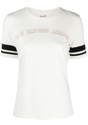 Ea7 Emporio Armani logo-print crew-neck T-shirt - White