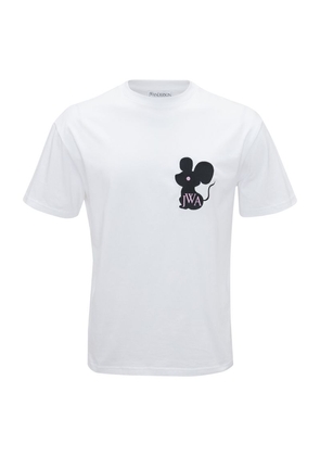 JW Anderson Cotton Mouse Logo T-Shirt