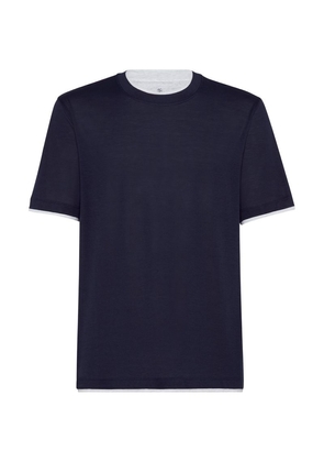 Brunello Cucinelli Silk-Cotton T-Shirt