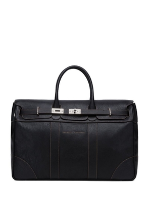 Brunello Cucinelli Leather Weekender Duffle Bag