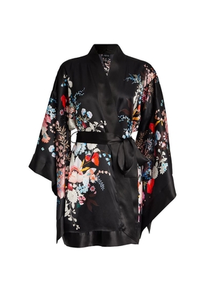 Meng Silk Floral Kimono