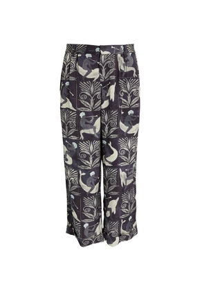 Commas Dolphin Tile Wide Trousers