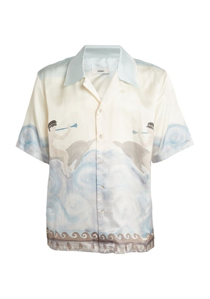 Commas Cotton-Silk Dolphin Shirt