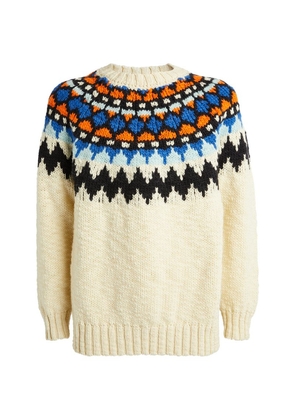 Nn07 Wool Fair Isle Sweater