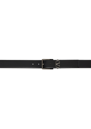 Valentino Garavani Black Mini VLogo Signature Belt