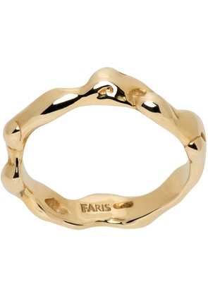 FARIS Gold Lava Band Ring