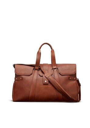 Brunello Cucinelli Leather Luggage-Tag Holdall