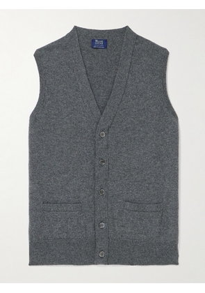 William Lockie - Oxton Cashmere Sweater Vest - Men - Gray - S