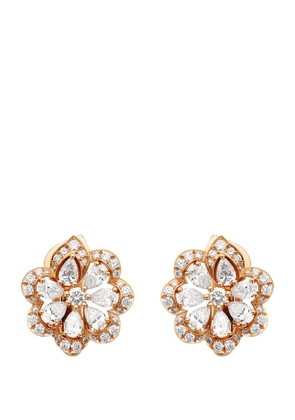 Chopard Rose Gold And Diamond Precious Lace Mini-Froufrou Earrings