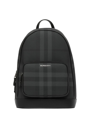 Burberry Check Leather-Trimmed Backpack