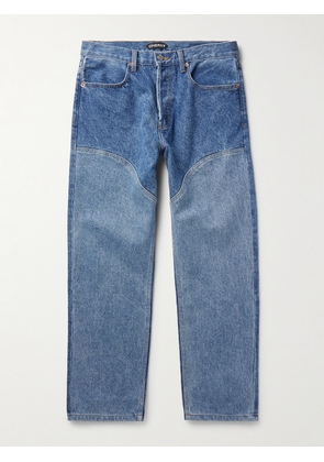 Cherry Los Angeles - Chap Straight-Leg Panelled Jeans - Men - Blue - UK/US 28
