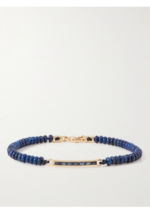 Luis Morais - Gold, Lapis Lazuli and Sapphire Beaded Bracelet - Men - Blue