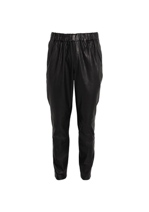Paige Leather Drawstring Trousers