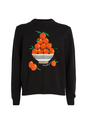 Casablanca Intarsia Knit Pyramide D'Oranges Sweater