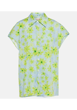 Marni Floral cotton shirt