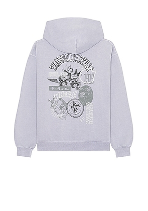 thisisneverthat x Felix The Cat Archive Hoodie in Pale Purple - Lavender. Size L (also in M, S, XL/1X).