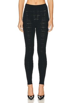 Givenchy Stretch Lace Monogram Legging in Black - Black. Size S (also in M, XS).
