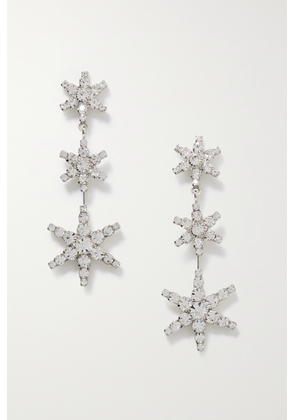 Jennifer Behr - Ares Silver-plated Crystal Earrings - One size