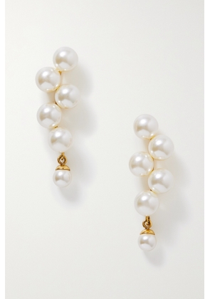 Jennifer Behr - Marcella Gold-plated Faux Pearl Earrings - Cream - One size