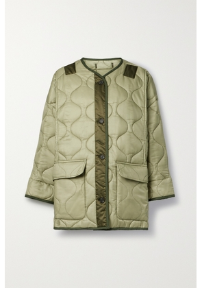 The Frankie Shop - Quilted Padded Ripstop Jacket - Green - XS/S,M/L