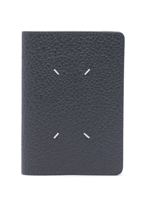 Maison Margiela logo-print leather passport cover - Grey