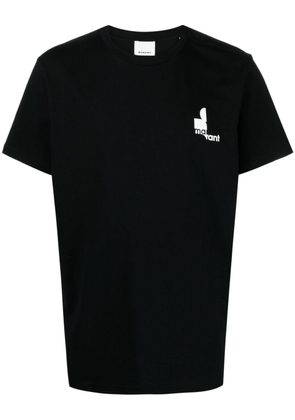 MARANT logo-print organic-cotton T-shirt - Black