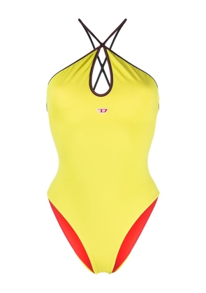 Diesel crossover-straps one-piece - Yellow