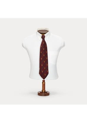 Handmade Stag Striped Silk Tie