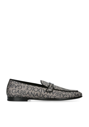 Dolce & Gabbana Canvas Dg Loafers