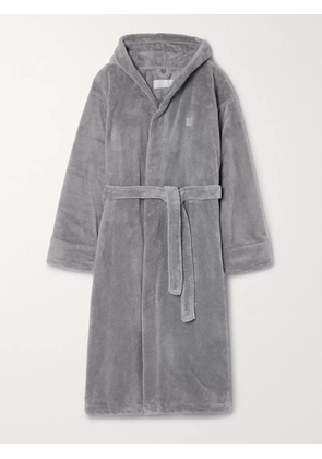 Soho Home - Fleece Hooded Robe - Men - Gray