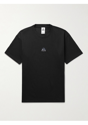 Nike - ACG Logo-Embroidered Jersey T-Shirt - Men - Black - S
