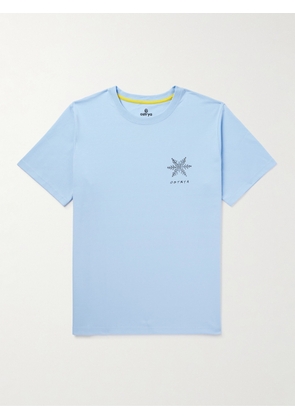 OSTRYA - Equi-Tee Logo-Print Recycled and Organic Cotton-Blend Jersey T-Shirt - Men - Blue - XS