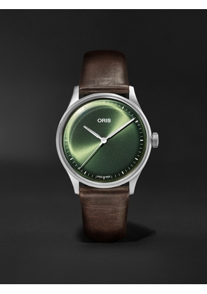 Oris - Artelier S Automatic 38mm Stainless Steel and Leather Watch, Ref. No. 01 733 7762 4057-07 5 20 70FC - Men - Green