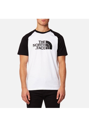 The North Face Men's Raglan Easy Short Sleeve T-Shirt - TNF White/TNF Black - M