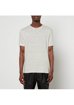Officine Générale Striped French Linen T-Shirt - L