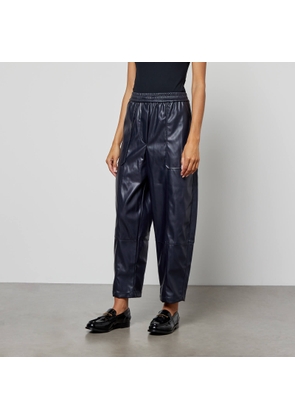3.1 Phillip Lim Cropped Faux Leather Tapered Trousers - S