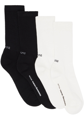 SOCKSSS Two-Pack White & Black Socks