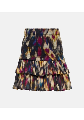 Marant Etoile Naomi printed cotton miniskirt