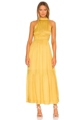 Cleobella Margot Ankle Dress in Yellow. Size L, S, XS.