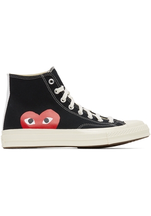 COMME des GARÇONS PLAY Black Converse Edition Half Heart Chuck 70 High Sneakers