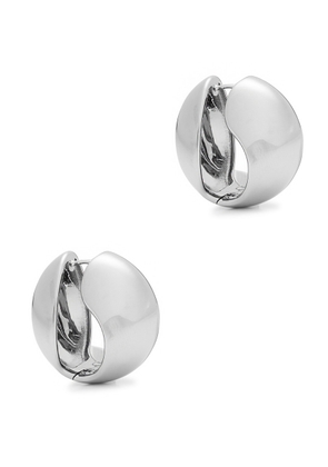 Coperni Logo Hoop Earrings - Silver