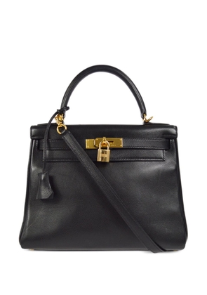 Hermès 2004 pre-owned Kelly 28 Retourne two-way handbag - Black
