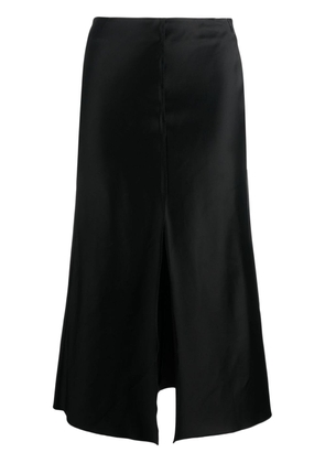 Forte Forte front-slit high-waisted skirt - Black