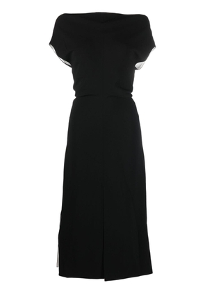 Proenza Schouler Rosa cowl-neck crepe maxi dress - Black