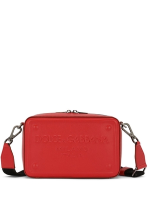 Dolce & Gabbana logo-embossed shoulder bag - Orange