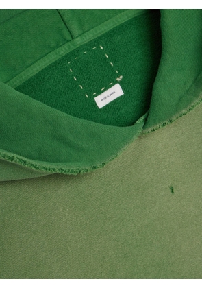visvim Jumbo distressed cotton hoodie - Green