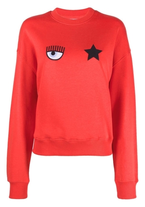 Chiara Ferragni logo-print sweatshirt - Red