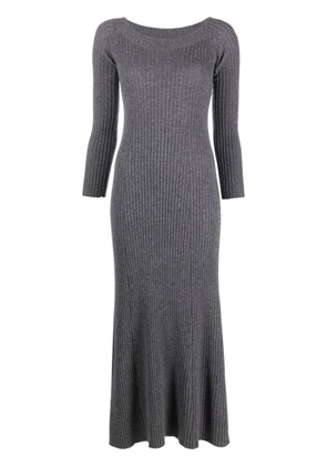 Lisa Yang Marvin ribbed-knit midi dress - Grey
