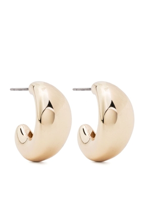DKNY small chunky half-hoop earrings - Yellow